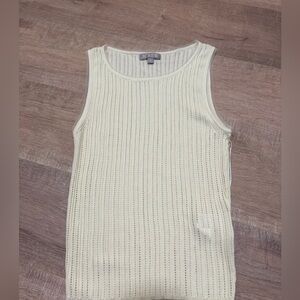 J.Crew woman Cream Knit Tank Top size M